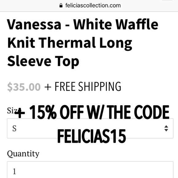 White Button Up Waffle Knit Thermal - Picture 8 of 8